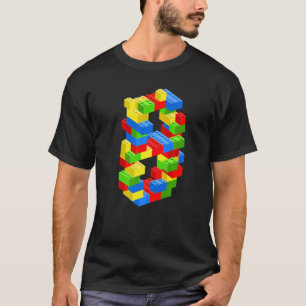 8カッコいい番目の誕生日建物ブロック8歳の少年 Tシャツ