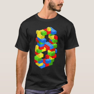 8カッコいい番目の誕生日建物ブロック8歳の少年 Tシャツ