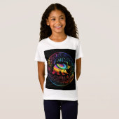 8クマは永遠クールに熊の渦巻き Tシャツ (正面フル)