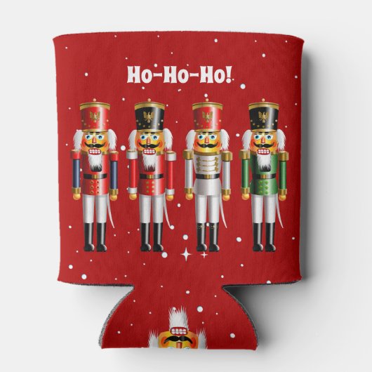 8クリスマスくるみ割りおもちゃ兵士 缶クーラー (裏面)