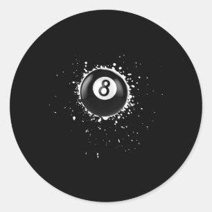 8クール球8プールビリヤード絵を描(ばちゃばちゃ)跳ねるEi ラウンドシール