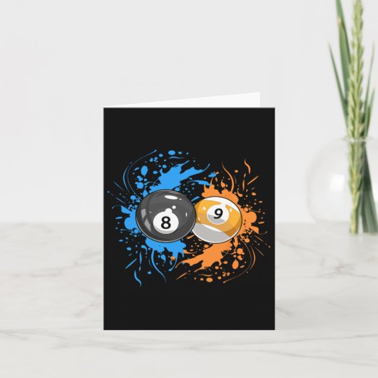 8クールLlと9Llのプレイヤーのためのビリヤード カード (正面)