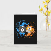 8クールLlと9Llのプレイヤーのためのビリヤード カード (黄色い花)