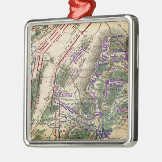 8ゲティスバーグの戦い メタルオーナメント (左)