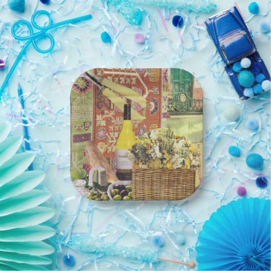 8サラダまたは前菜紙プレートとワイン ペーパープレート (パーティー)