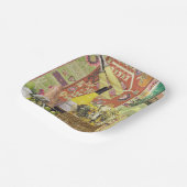 8サラダまたは前菜紙プレートとワイン ペーパープレート (傾斜あり)