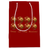 8サル2016中国の年初中バッグ ミディアムペーパーバッグ (正面)