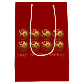 8サル2016中国の年初中バッグ ミディアムペーパーバッグ (裏面)