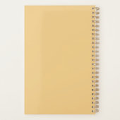 8スタイリッシュ枚フォトストリップ黄パーソナライズされた青 プランナー手帳 (裏面)