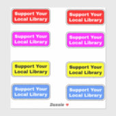 [8ステッカラフルカー]ローカルライブラリをサポート シール (シート)