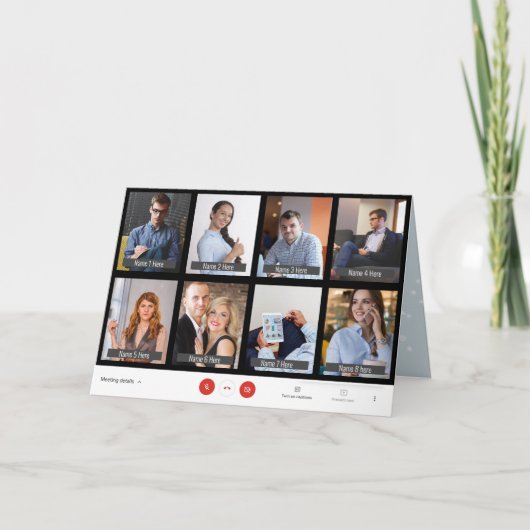 8スポットズおもしろいームクリスマスホリデーグリーティングカード シーズンカード (正面)