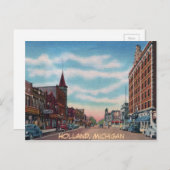 8セント・オランダ・ミシガン ポストカード (正面/裏面)