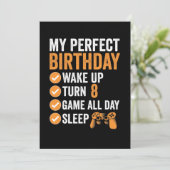 8ターン8マイパーフェクト誕生日ゲーム 招待状 (スタンド正面)