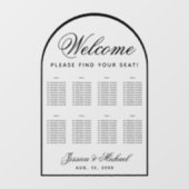 8テーブルアーチ透明結婚シート表 ウィンドウサイン (シート)