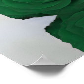 8テーブルエレガントエメラルドグリーンバラシーティングチャート ポスター (角)