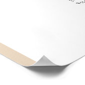 8テーブルベージュアーチあなたの座席表を見つける ポスター (角)