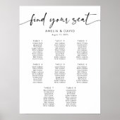 8テーブル席の座席表 ポスター (正面)