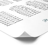 8テーブル座席表ポスター記号 ポスター (角)