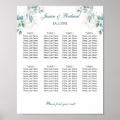 8テーブル座席表ポスター記号 ポスター (正面)