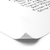 8テーブル私たちお気に入りのの人の座席図プラン ポスター (角)