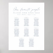 8テーブル私たちお気に入りのの人の座席表 ポスター (正面)