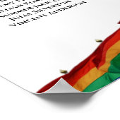 8テーブル結婚シーティングチャートゲイレインボーフラグ ポスター (角)