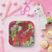 8ディナーサイズの紙プレートとクリスマステーマ ペーパープレート (パーティー)