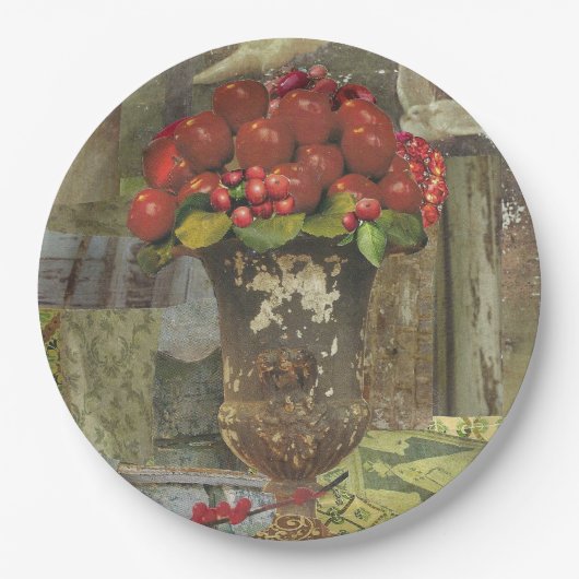 8ディナーサイズの紙プレートとApple Topiary ペーパープレート (正面)