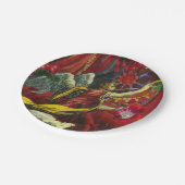 8デザートまたはサラダ紙プレートクリスマステーマ ペーパープレート (アングル)