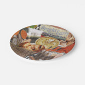 8デザートサイズ紙プレートとコーヒーテーマ ペーパープレート (アングル)