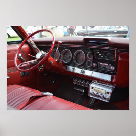 8トラック付き旧車 ポスター