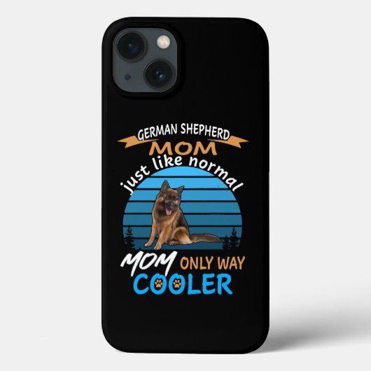 8ドイツの羊飼いママちょうど普通のママWa Case-Mate iPhoneケース (裏面)