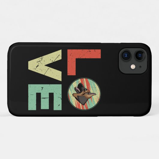 8ドイツの羊飼い愛 Case-Mate iPhoneケース (裏面(横))