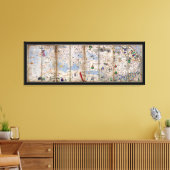 8パネルカタロニア・アトラスby Abraham Cresques (1375) キャンバスプリント (インサイチュ (リビング))