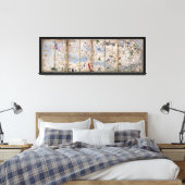 8パネルカタロニア・アトラスby Abraham Cresques (1375) キャンバスプリント (インサイチュ (寝室))