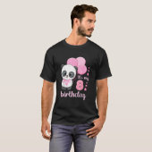 8パンダ風船 お誕生日おめでとう8歳 Tシャツ (正面フル)