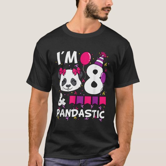 8パンドラ(PANDASTIC)ピー8日目お祝い Tシャツ (正面)