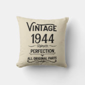 8パーソナライズされたヴィンテージ80歳の誕生日パーティー クッション (正面)