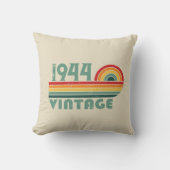 8パーソナライズされたヴィンテージ80歳の誕生日パーティー クッション (正面)