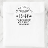 8パーソナライズされたヴィンテージ80歳の誕生日パーティー ラウンドシール (バッグ)