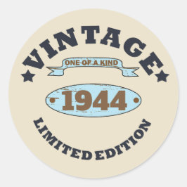 8パーソナライズされたヴィンテージ80歳の誕生日パーティー ラウンドシール