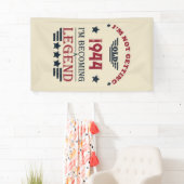 8パーソナライズされたヴィンテージ80歳の誕生日パーティー 横断幕 (インサイチュ)