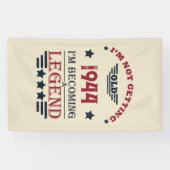 8パーソナライズされたヴィンテージ80歳の誕生日パーティー 横断幕 (横)