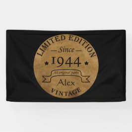 8パーソナライズされたヴィンテージ80歳の誕生日パーティー 横断幕