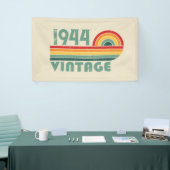 8パーソナライズされたヴィンテージ80歳の誕生日パーティー 横断幕 (トレードショー)