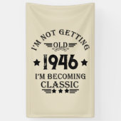 8パーソナライズされたヴィンテージ80歳の誕生日パーティー 横断幕 (縦)