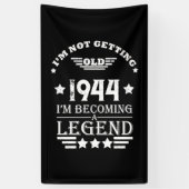 8パーソナライズされたヴィンテージ80歳の誕生日パーティー 横断幕 (縦)