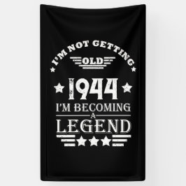 8パーソナライズされたヴィンテージ80歳の誕生日パーティー 横断幕