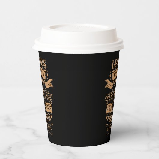 8パーソナライズされたヴィンテージ80歳の誕生日パーティー 紙コップ (左)