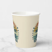 8パーソナライズされたヴィンテージ80歳の誕生日パーティー 紙コップ (左)